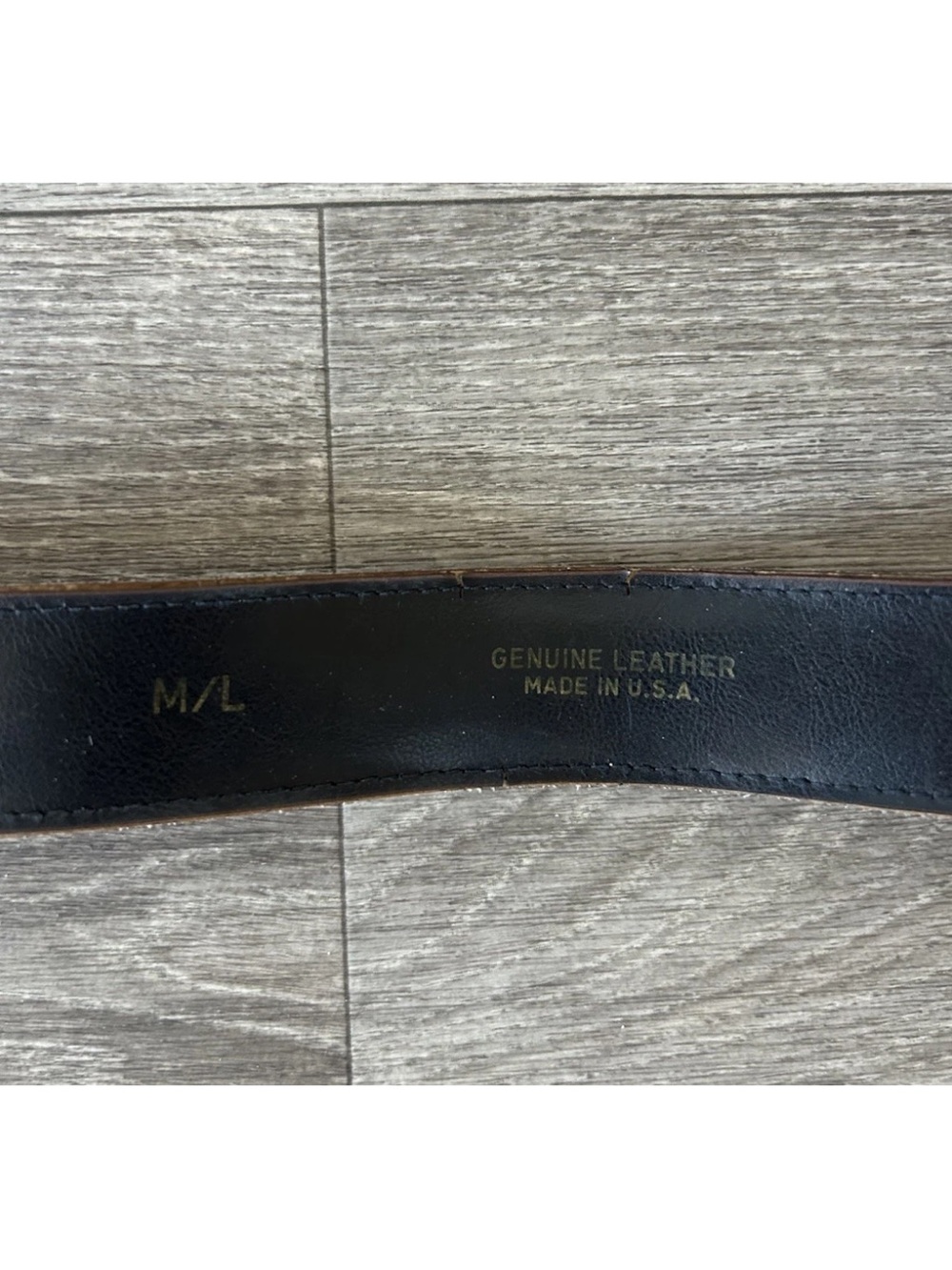 Vintage 80s Abstract Painted Leather Belt Gold Buckle USA M/L 38” - Picture 4 of 14